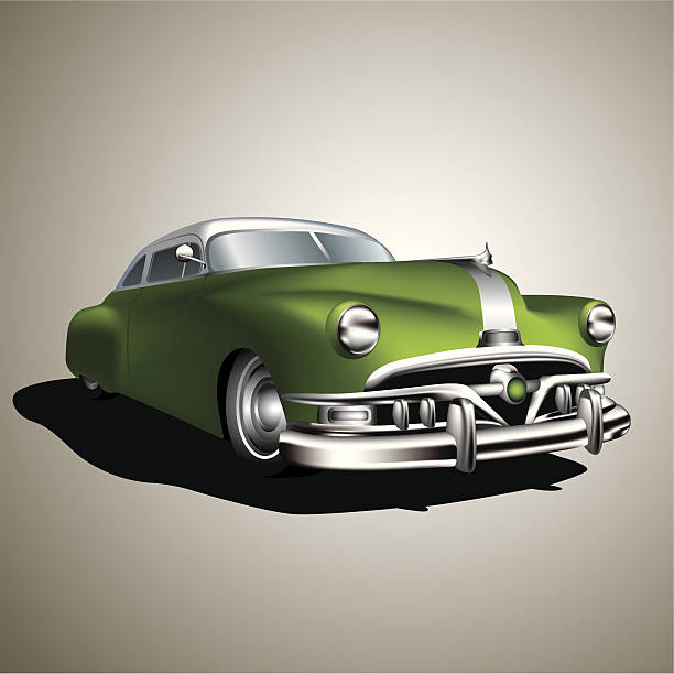 칠레식 classis 카폰에 - cuba usa vintage car car stock illustrations