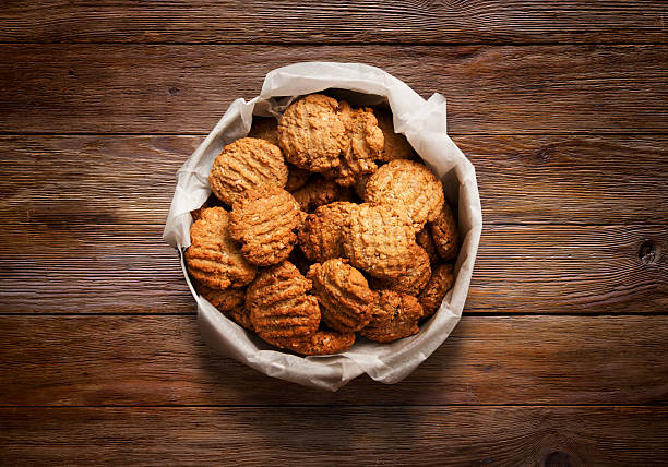 Baking handmade cookies closeup