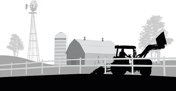 Vector illustration of Organic Farmer