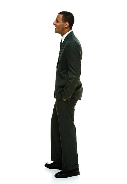 istock Smiling businessman looking away 516656979