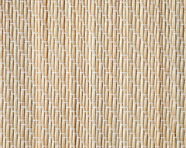 istock Bamboo mat, closeup detailed background photo texture 516657101
