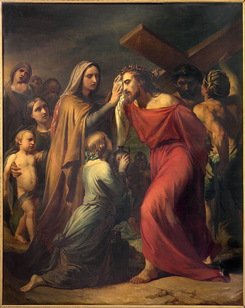istock Brussels - Veronica wipes the face of Jesus 516657401