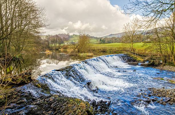 istock Weir on River Kent, Cumbria, England 516658772