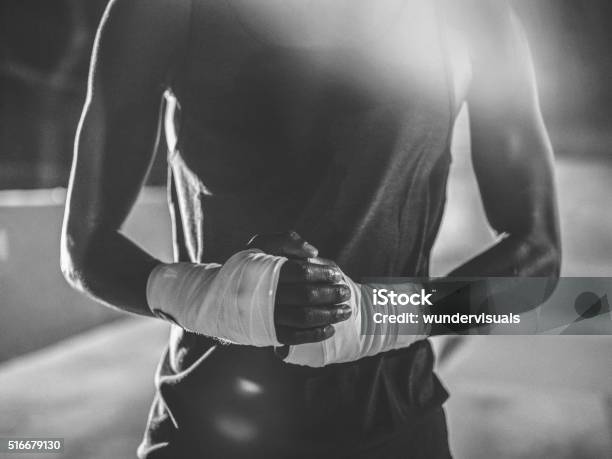 Unrecognizable Shot Of Africanamerican Boxer Hands Stok Fotoğraflar & Boks - Spor‘nin Daha Fazla Resimleri