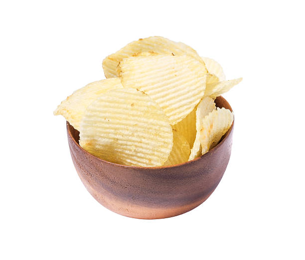 istock French fries in wood bowl  on isolate white background 516681495
