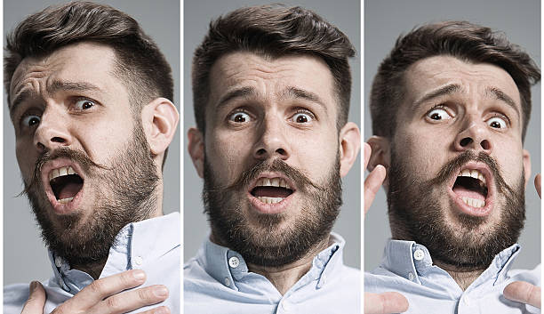 istock Collage of frightened emotions 516681748