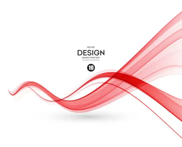 Vector illustration of Abstract smooth wave motion illustration