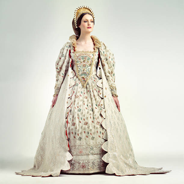 Royal dignity Studio shot of beautiful young queen princess dress stock pictures, royalty-free photos & images