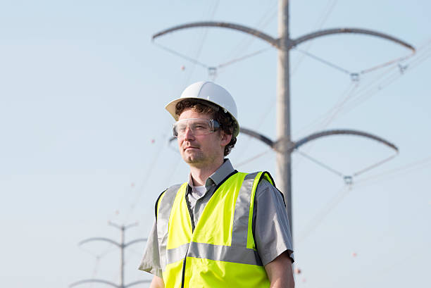 istock Portrait of electrical power engineer. 516682690