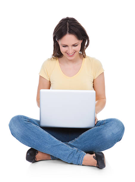 istock Happy Young Woman Using Laptop 516682953