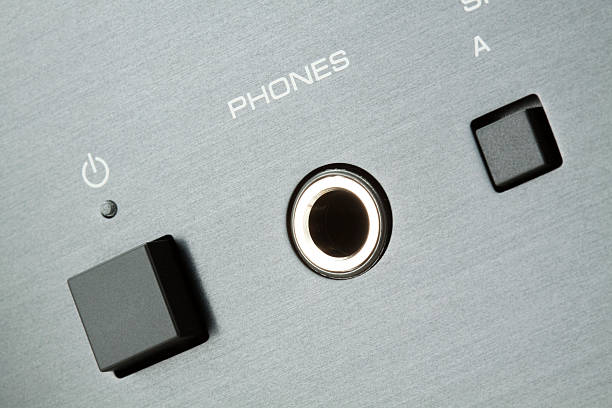 istock Phones jack in connector 516683453