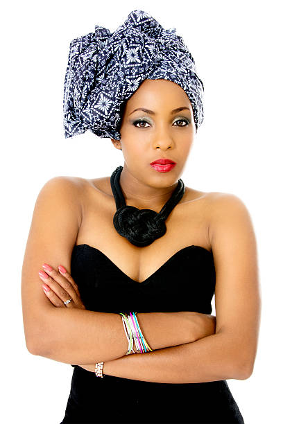 istock Female Model wearing Traditional Headdress 516683685