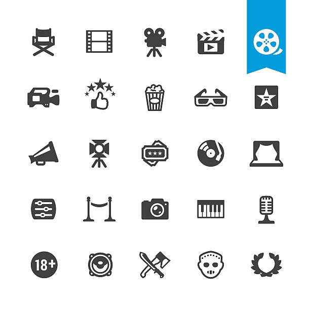 Film industry & Movies related sign and icon BASE pack #59