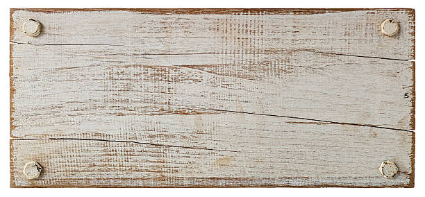 istock White grunge wood board with four bolts. 516684098