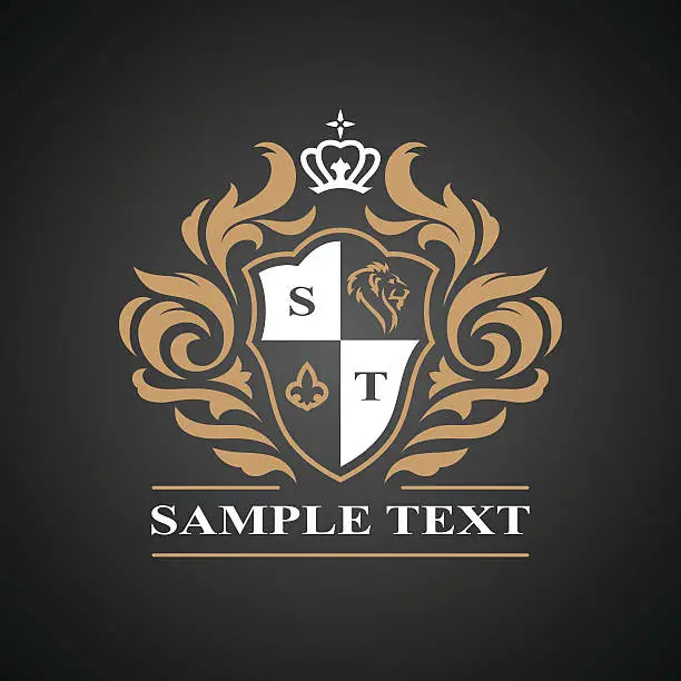 Vector illustration of Royal brand template