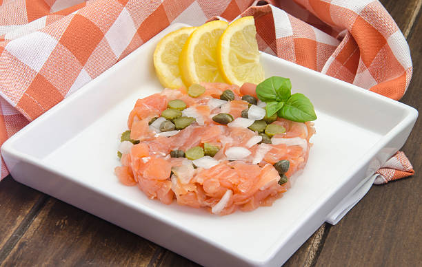 istock Appetizer of smoked salmon 516684285