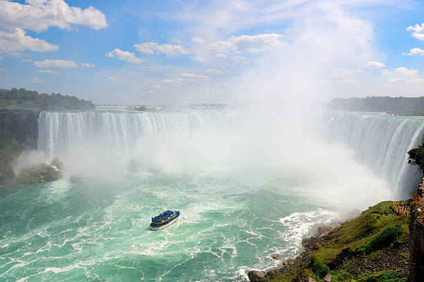 istock Waterfalls and boat 516684707