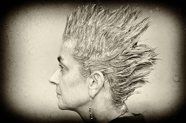 istock Woman with spiky hair 516685523