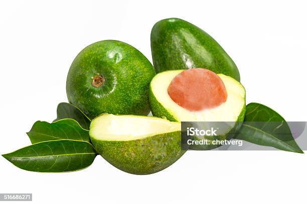 Avocadoes And Leaves Stock Photo - Download Image Now - Avocado, Brown, Climate