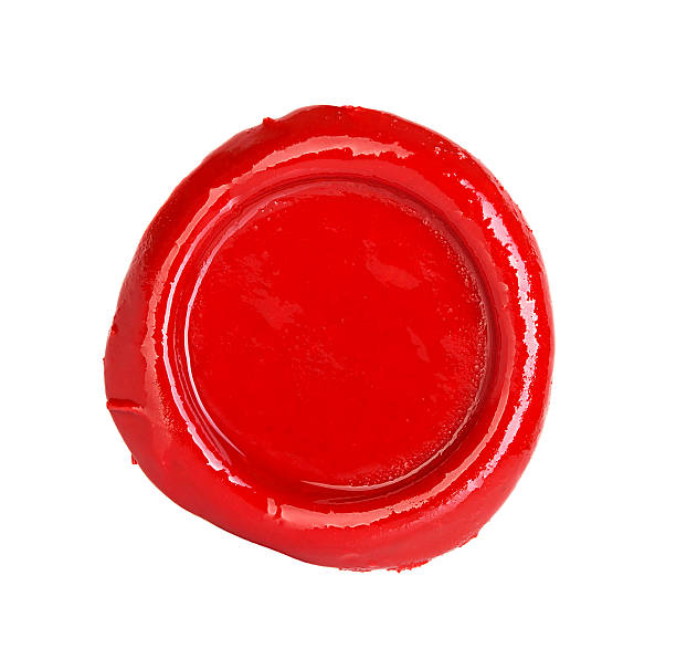 istock red wax seal isolated on white background 516686589
