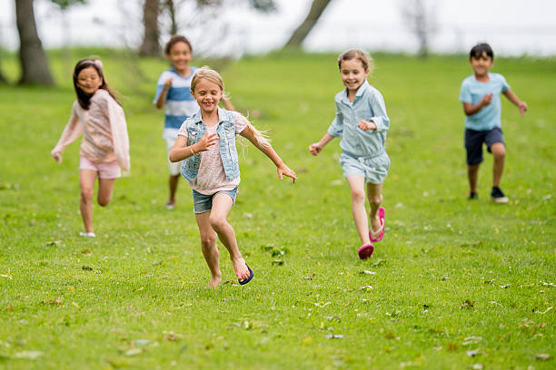 istock Running Happily in the Park 516689214