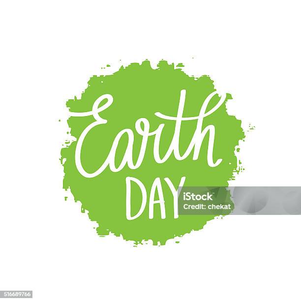 Ilustración de Vacaciones Día Del Tierra y más Vectores Libres de Derechos de Día de la Tierra - Día de la Tierra, Ayuda, Caligrafía
