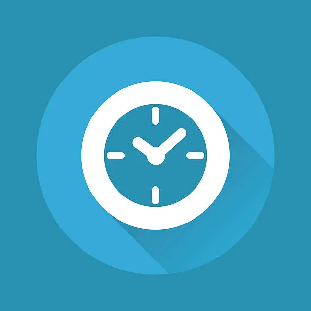 Vector illustration of clock icon
