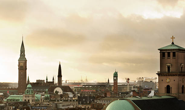 Copenhagen Roofs stock photo