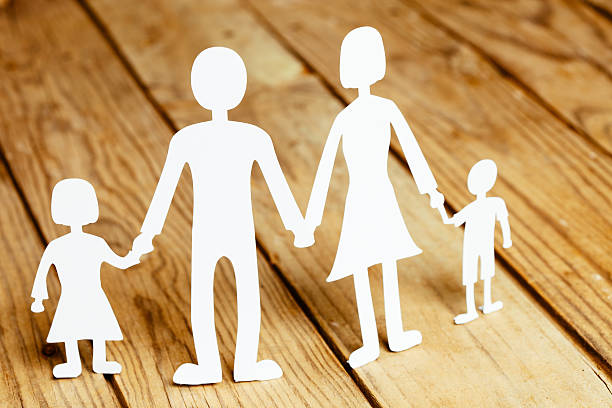 istock Family paper dolls 516694880