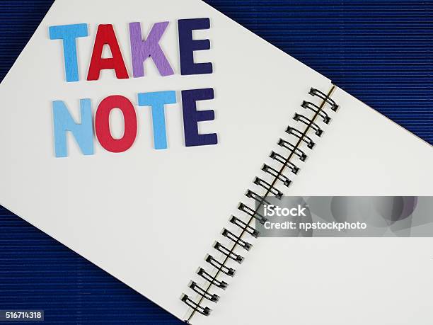 Ltake Note Take Note On Notebook 1 Stock Photo - Download Image Now - Checklist ...