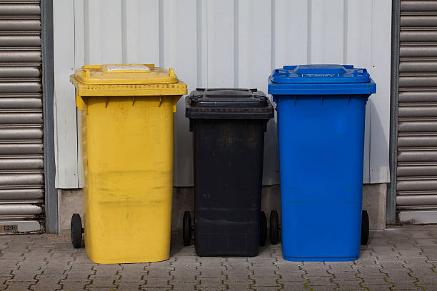istock Bins For Collection Of Recycle Materials. Plastic bins. Garbage 516714946