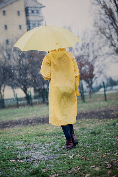 istock Cute girl ready for the rain! 516717202