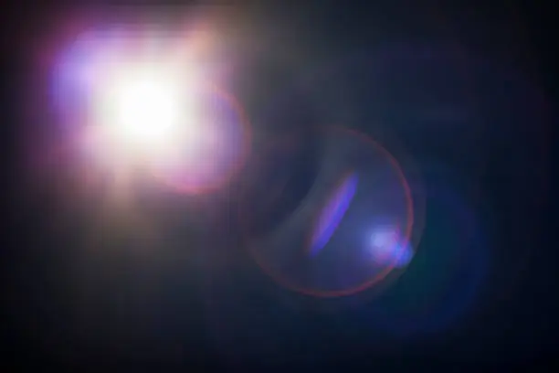 Photography of a lens flare.