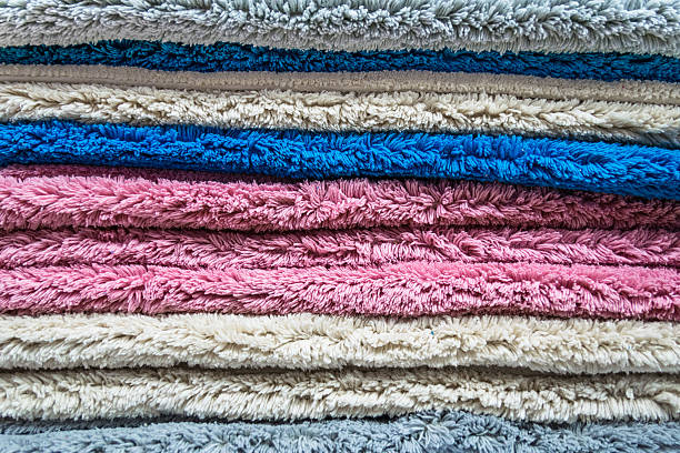 istock Detail of a colored wool carpet. 516719742