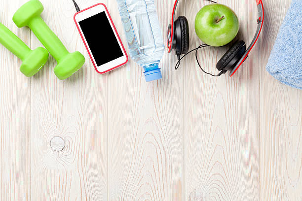 istock Fitness and diet concept background 516723054