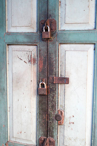istock Antique wooden doors 516723184