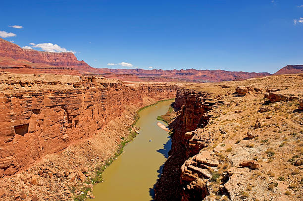 Colorado River at Navajo Bridge stock photo