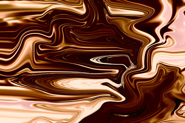 istock Liquid gold, abstract chocolate background, brown paper 516725745