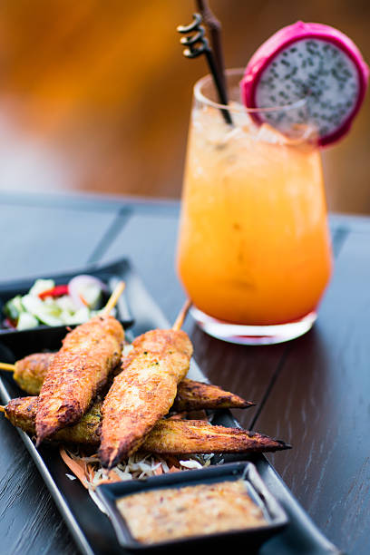 istock Luxury feed fat from the chicken on a skewer 516726174