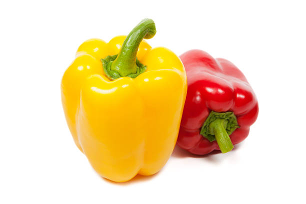 istock Sweet peppers isolated on white 516726382