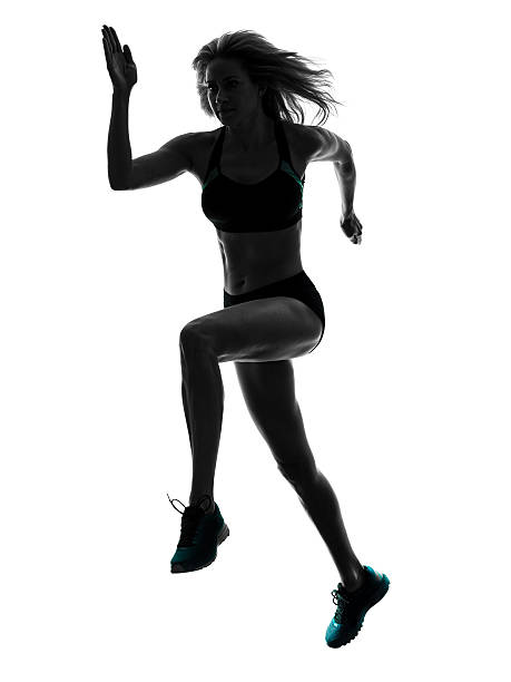 istock woman runner running jogger jogging silhouette 516726700