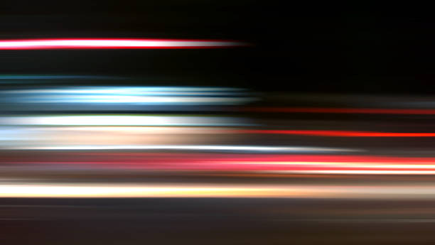 Nightride Speed Background XXXL Abstract Nightride Speed in black Background long exposure stock pictures, royalty-free photos & images