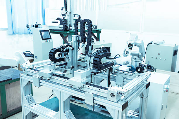 istock modern automatic robot assembly line in factory of heavy industry 516727025