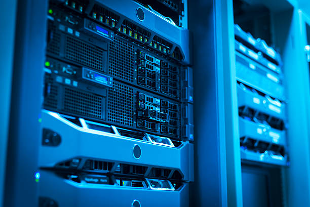 istock Network servers in data room Domestic Room 516727852