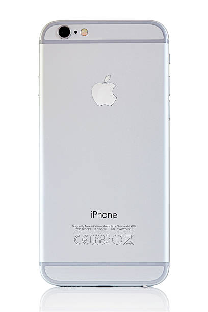 Silver iPhone 6 Back stock photo
