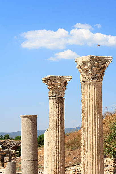 에페수스 - ephesus amphitheater circle ellipse 뉴스 사진 이미지