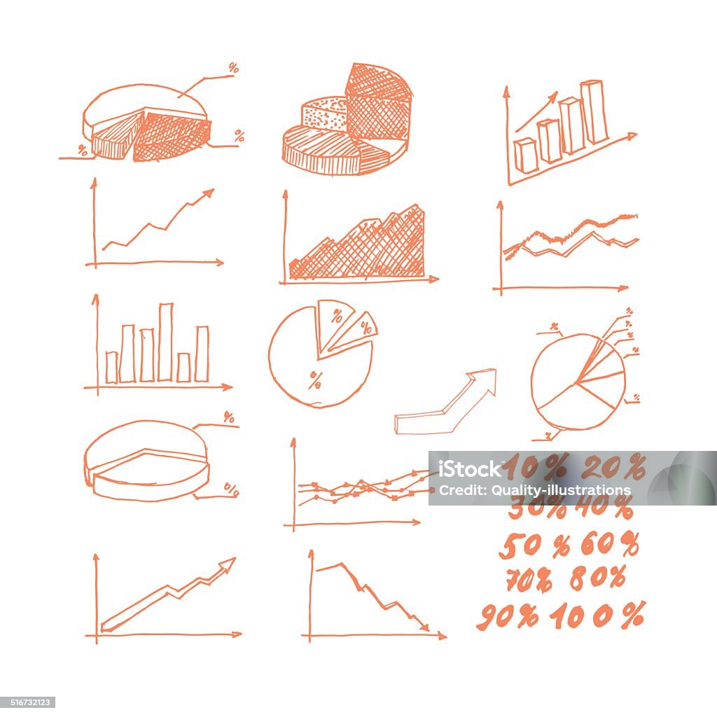 Hand Drawn Graphs Stock Illustration - Download Image Now - Advice ...