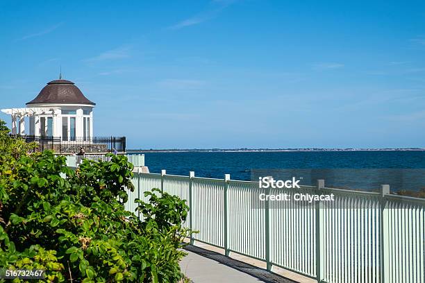 Gazebo By The Ocean Stock Photo - Download Image Now - Newport - Rhode Island, Summer, Rhode Island