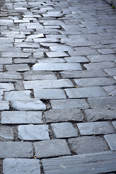 Old street with old cobbles