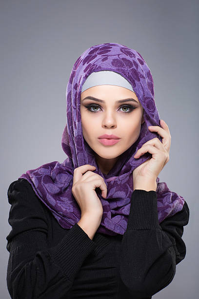 istock Woman in a Muslim scarf 516763614